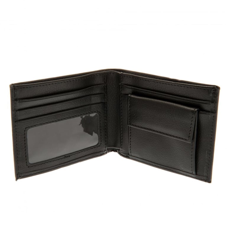 West Ham United FC Embroidered PU Leather Wallet - 3 Card Slots & Multi-Compartments