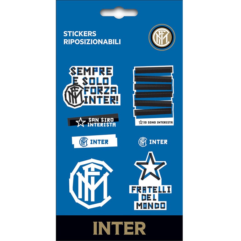 FC Inter Milan High Quality Vinyl Sticker Set - Assorted Designs, Self Adhesive