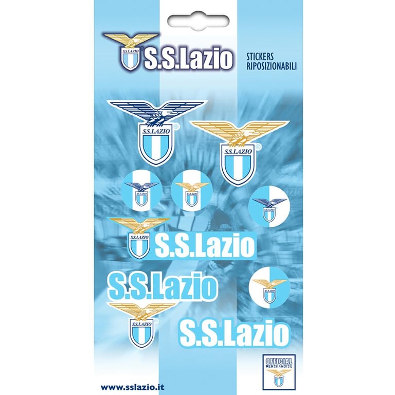 SS Lazio High Quality Vinyl Self-Adhesive Stickers Set of 9 Assorted Designs