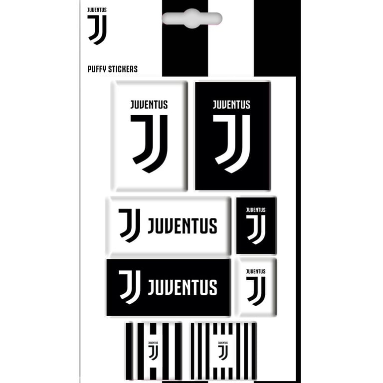 Juventus FC 3D Bubble Stickers Set - Removable & Repositionable Phone & Tablet Decals