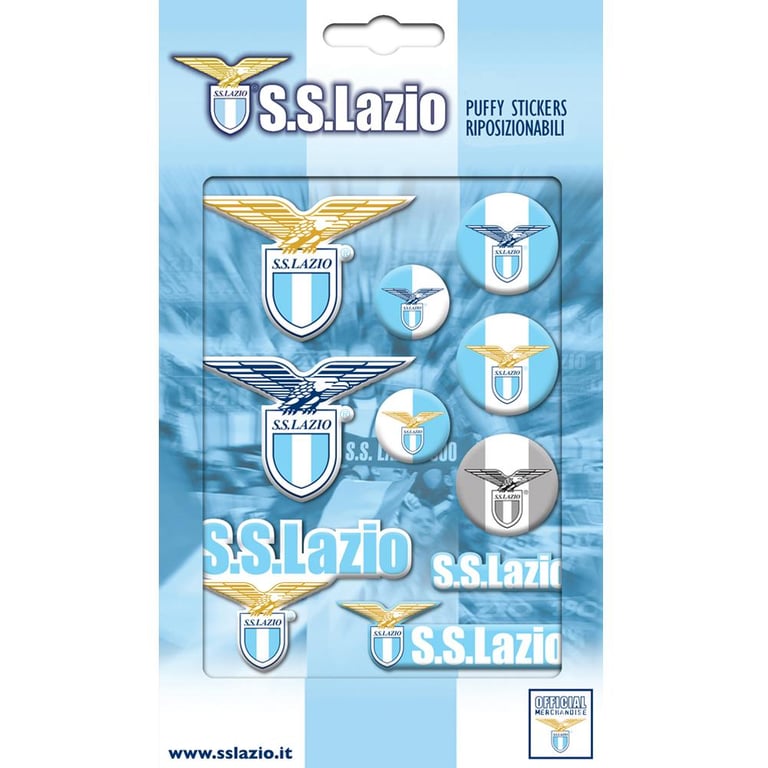 SS Lazio 3D Bubble Repositionable Self-Adhesive Phone Tablet Stickers