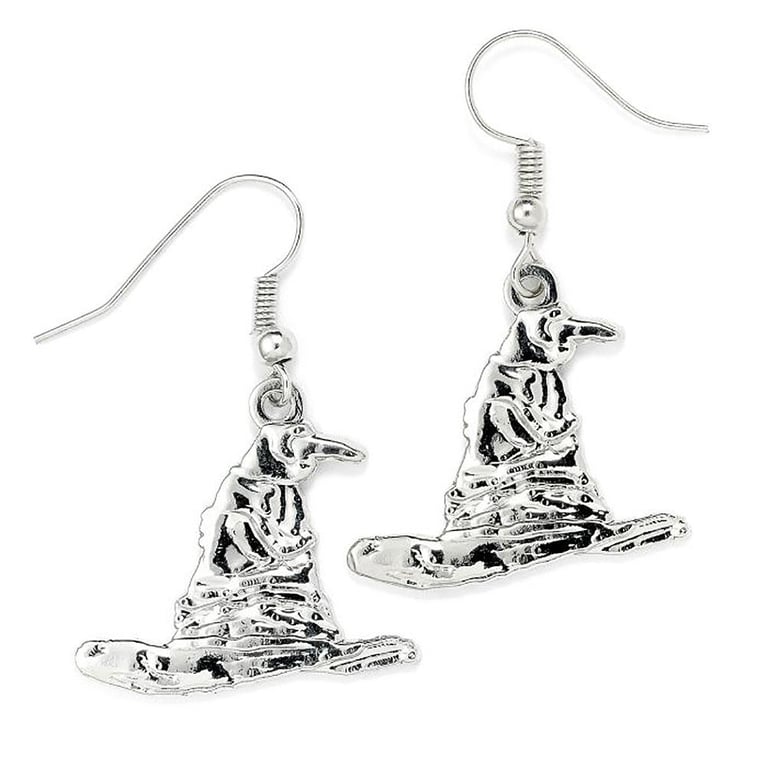 Harry Potter Silver Plated Sorting Hat Enchanted Earrings