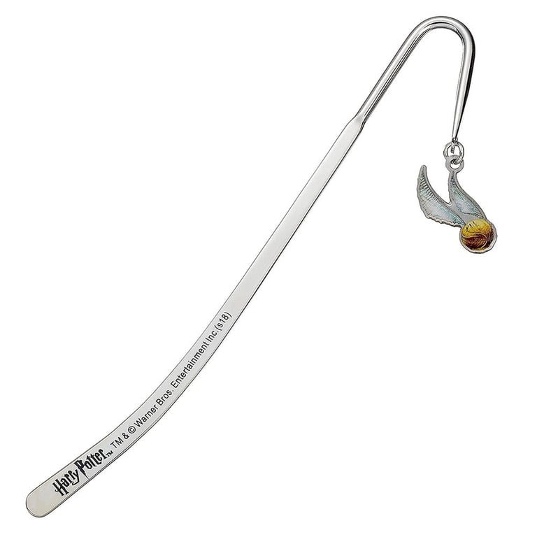 Harry Potter Golden Snitch Silver Plated Bookmark with Hanging Charm
