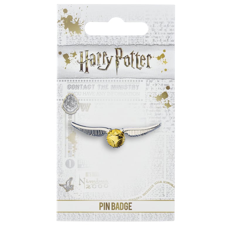 Golden Snitch Enamel Pin Badge - Iconic Quidditch Game Decider with Butterfly Clasp Fixing