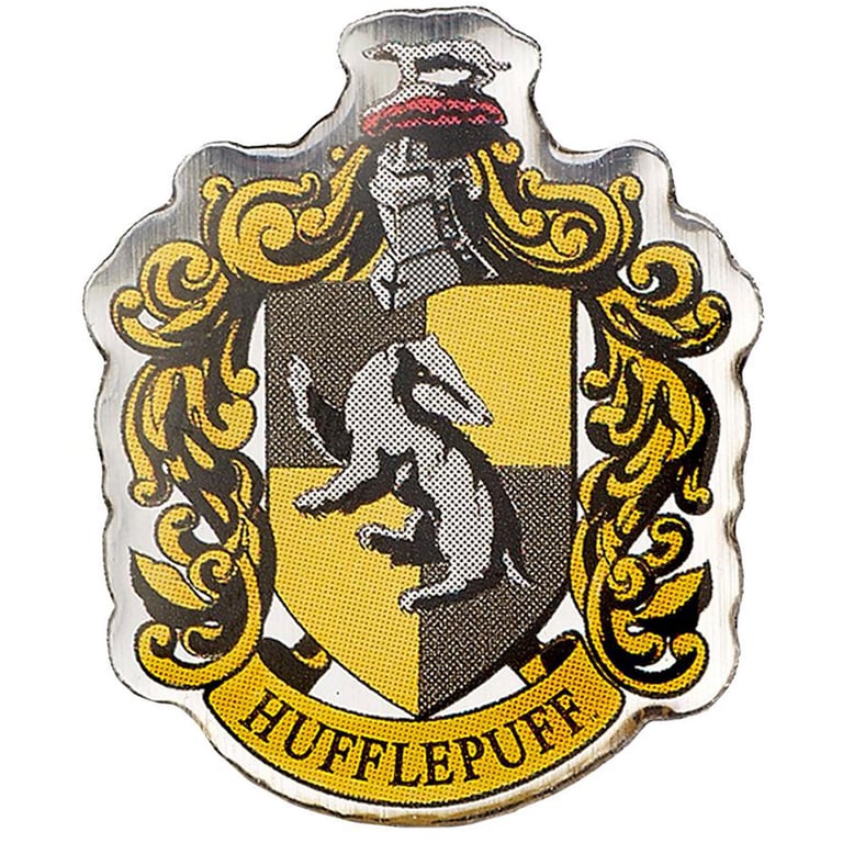 Hufflepuff House Crest Enamel Pin Badge - Hogwarts Wizarding World Collectible