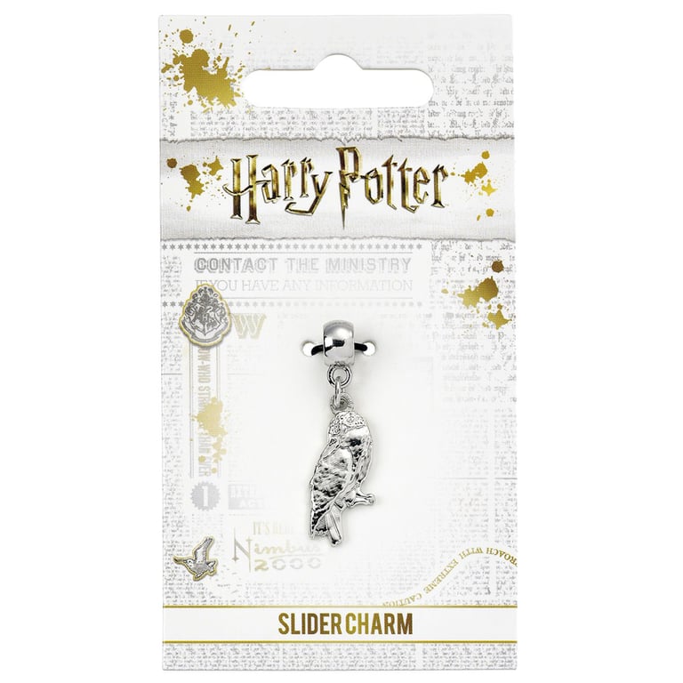 Harry Potter Silver Plated Hedwig Owl Charm - Universal Compatibility, Detailed Design