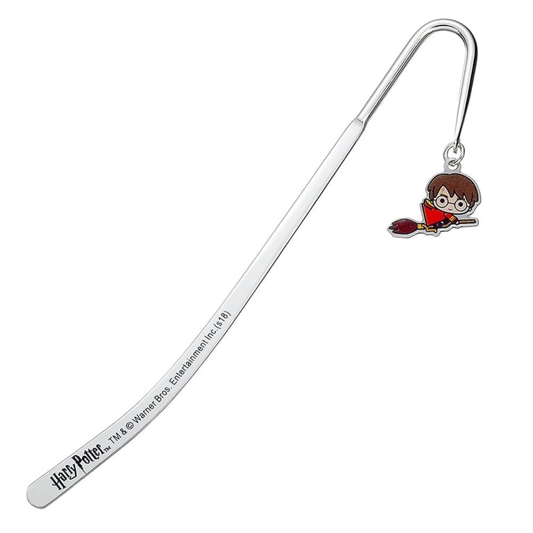 Harry Potter Chibi Silver Plated Bookmark with Enchanting Charm