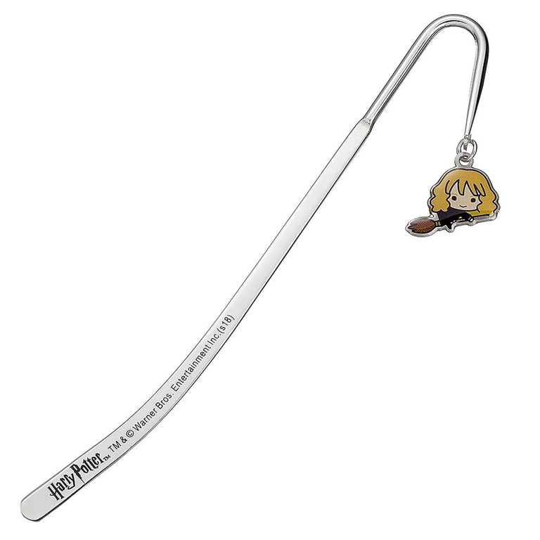 Silver Plated Harry Potter Bookmark with Chibi Hermione Granger Charm
