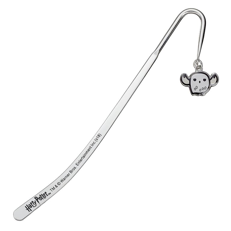 Harry Potter Chibi Hedwig Owl Silver Plated Bookmark Charm