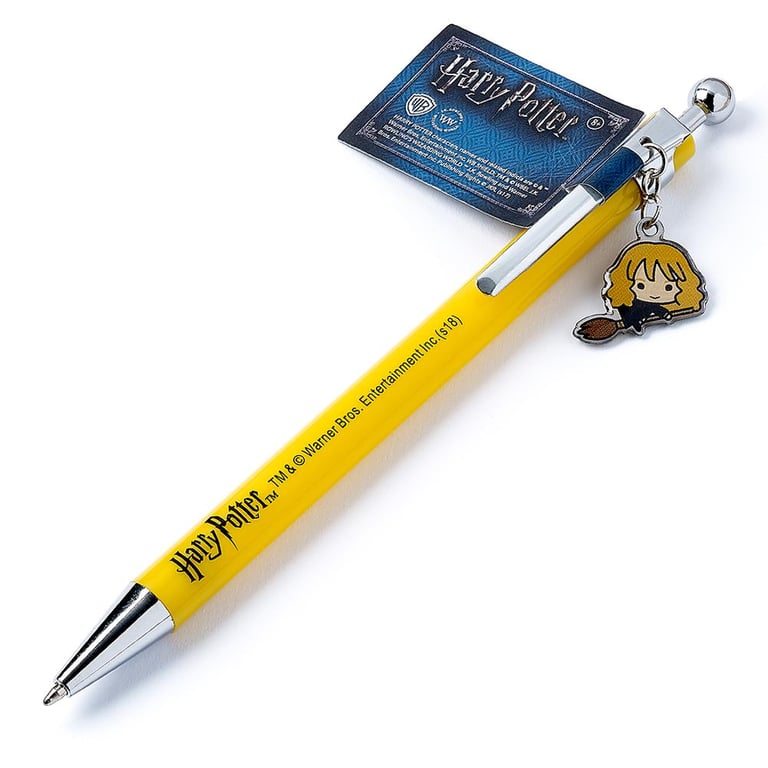 Harry Potter Chibi Hermione Granger Click Ballpoint Pen - Silver Tip & Black Ink