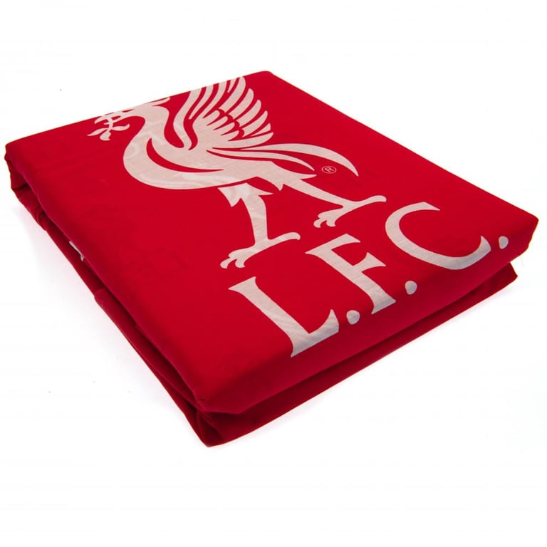 Liverpool FC Pulse Reversible Double Duvet Set - Large Club Crest Design