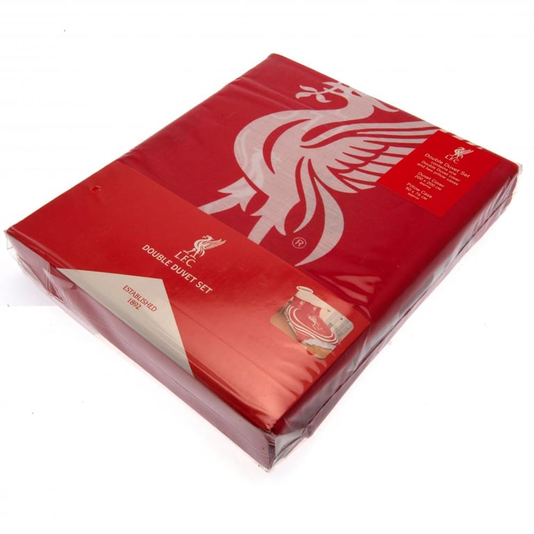 Liverpool FC Pulse Reversible Double Duvet Set - Large Club Crest Design