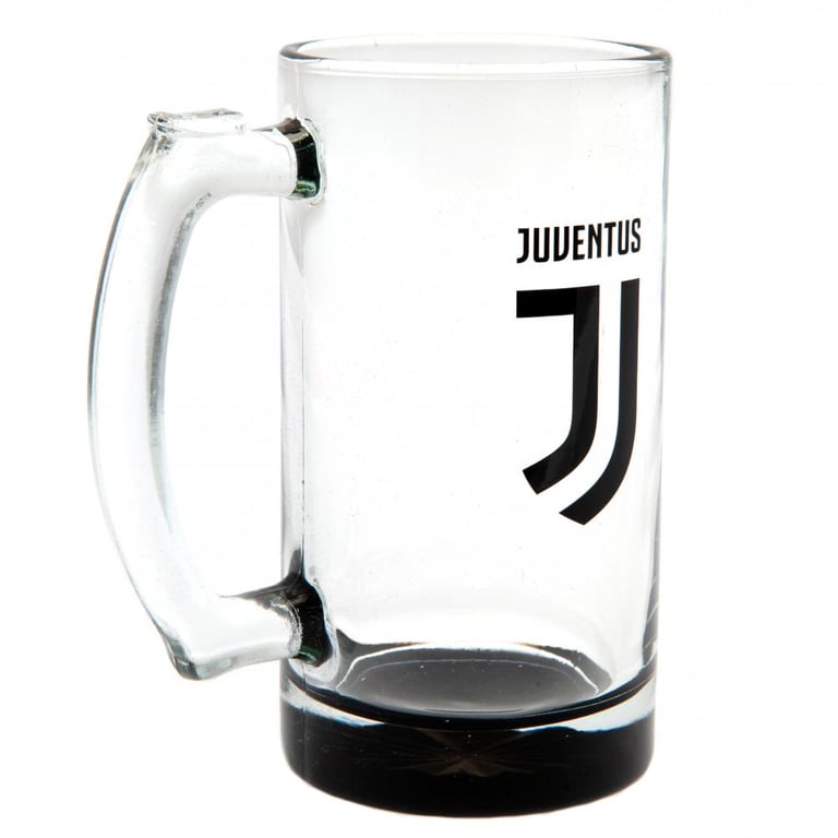 Juventus FC Glass Stein Tankard - Official Club Crest Design