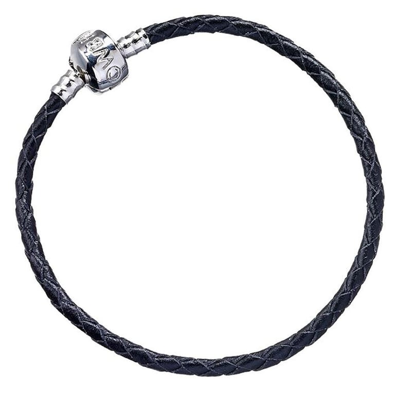 Harry Potter Branded Black Leather Charm Bracelet