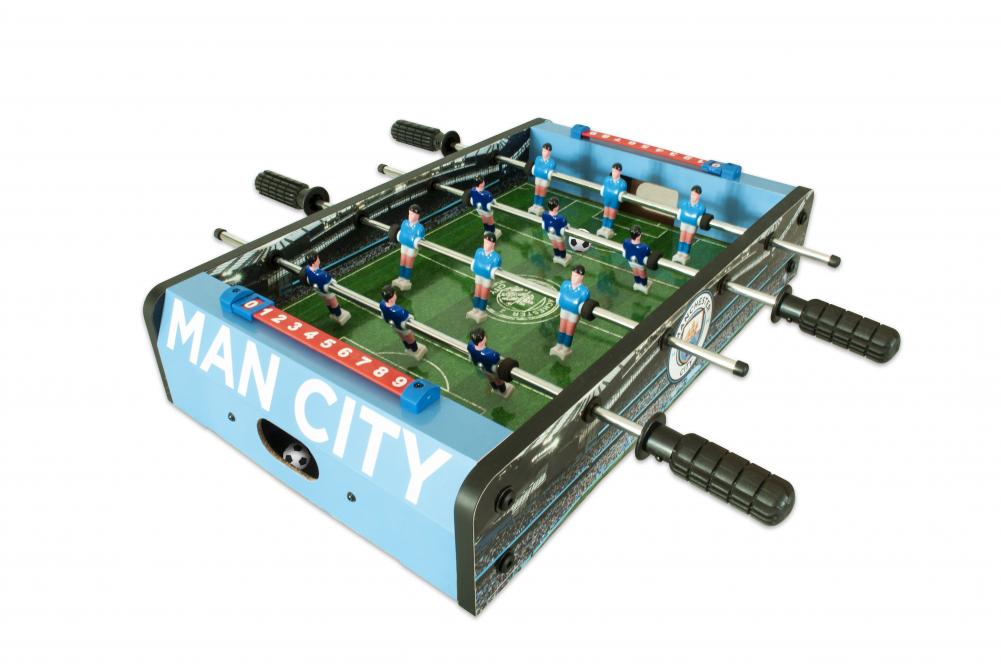 Manchester City FC 20 Stadium Table Football Game with Sturdy Construction and Score Indicator