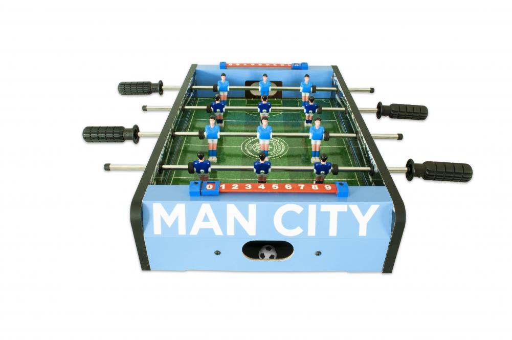 Manchester City FC 20 Stadium Table Football Game with Sturdy Construction and Score Indicator