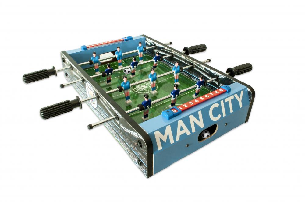Manchester City FC 20 Stadium Table Football Game with Sturdy Construction and Score Indicator