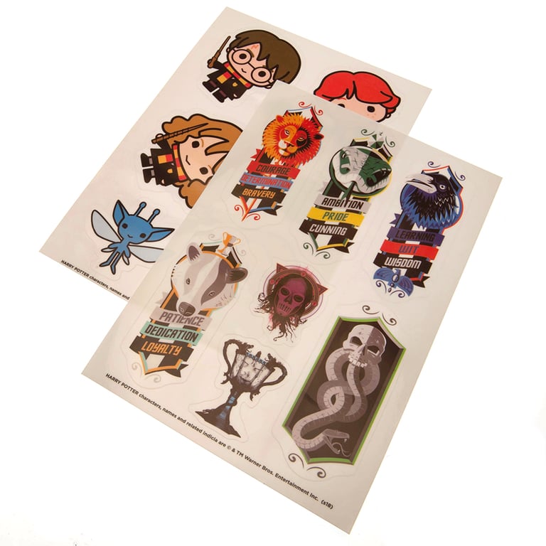 Harry Potter Vinyl Tech Stickers - Set of 34 Self-Adhesive Designs for Tablets and Phones