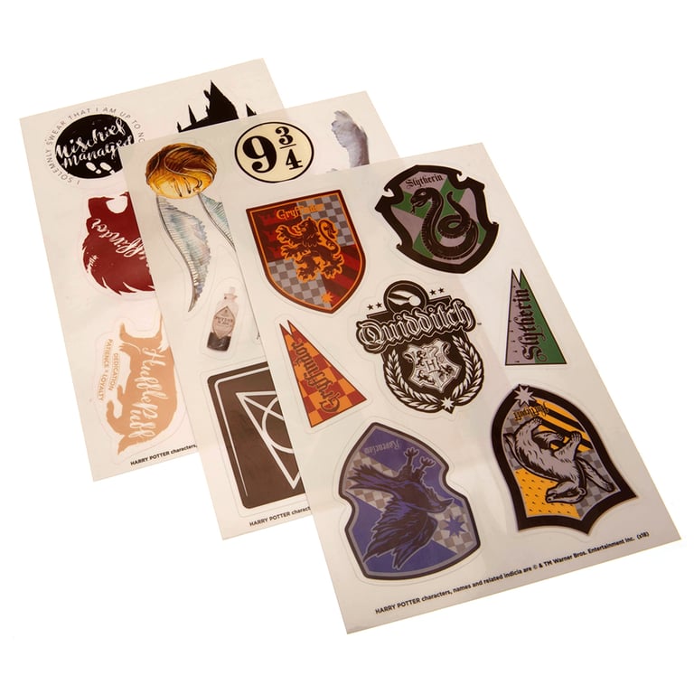 Harry Potter Vinyl Tech Stickers - Set of 34 Self-Adhesive Designs for Tablets and Phones