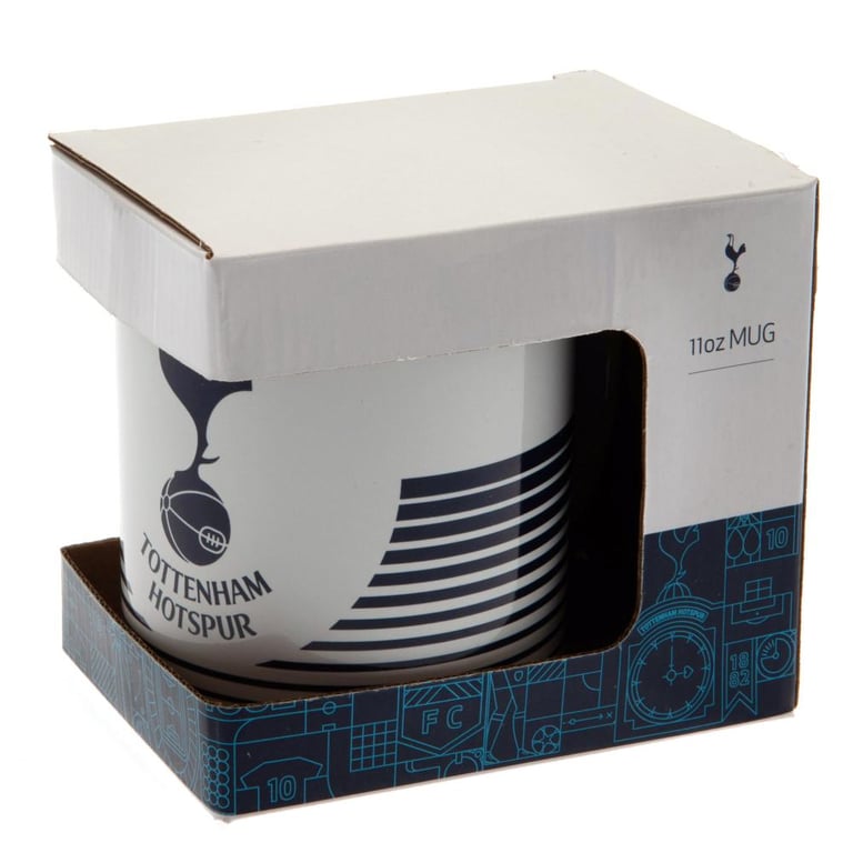 Tottenham Hotspur FC Navy and White Linear Crest Mug