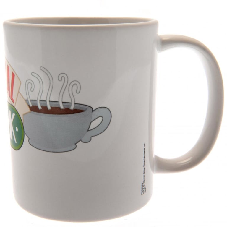 Central Perk Friends Ceramic Coffee Mug with White Handle and Glazed Finish