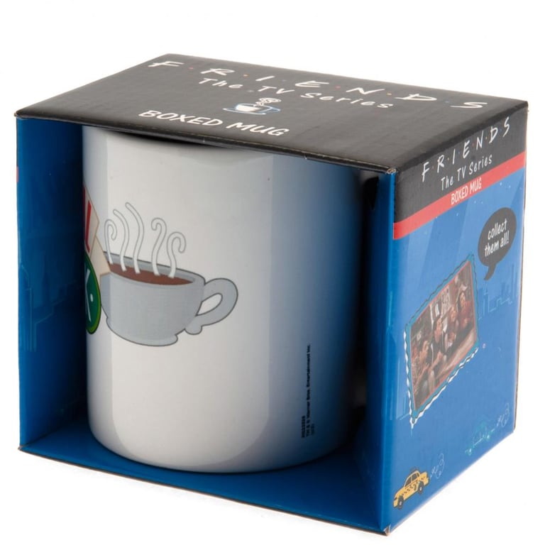 Central Perk Friends Ceramic Coffee Mug with White Handle and Glazed Finish