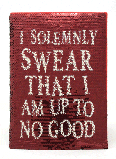 Harry Potter Premium Sequin A5 Marauders Map Lined Notebook