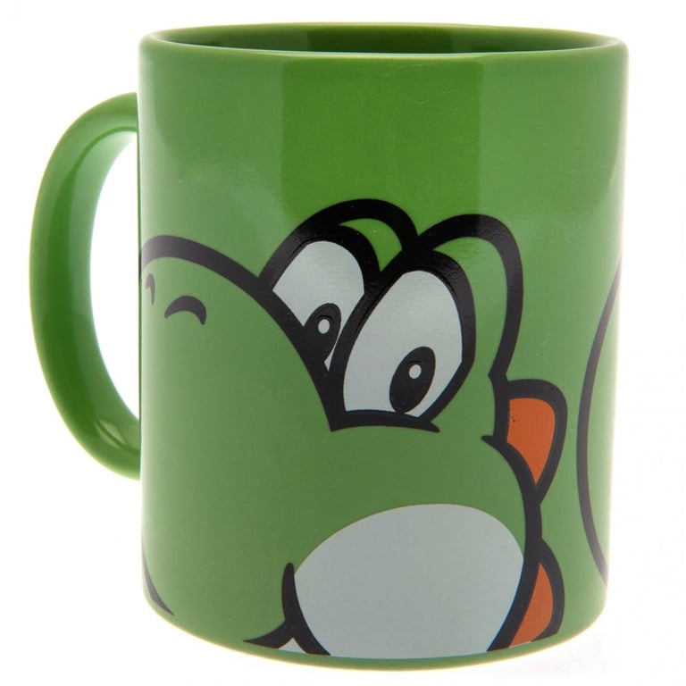 Super Mario Yoshi Coaster Set & Ceramic Mug Gift