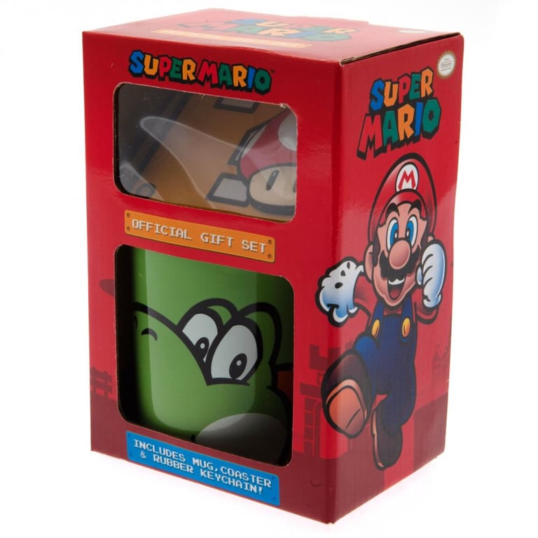 Super Mario Yoshi Coaster Set & Ceramic Mug Gift