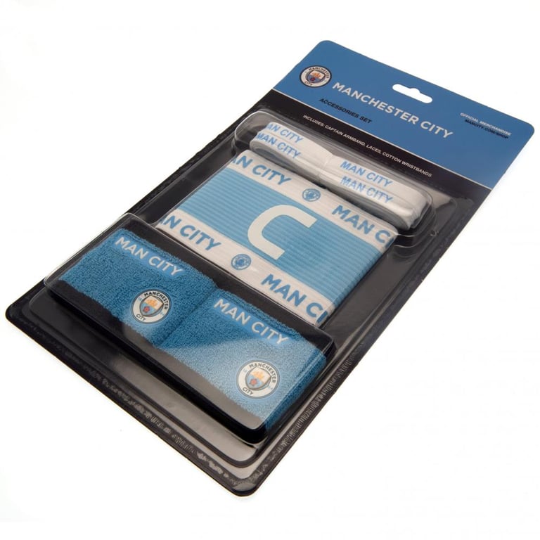 Manchester City FC Team Crest Training Accessories Set