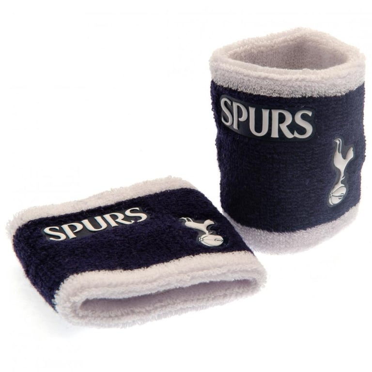 Tottenham Hotspur FC Training Accessories Set - Navy & White Crest Wristbands & Team Gear