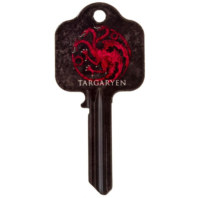 Game of Thrones Targaryen Door Key - High-Quality UL Lock Compatible Key with Detailed Designs
