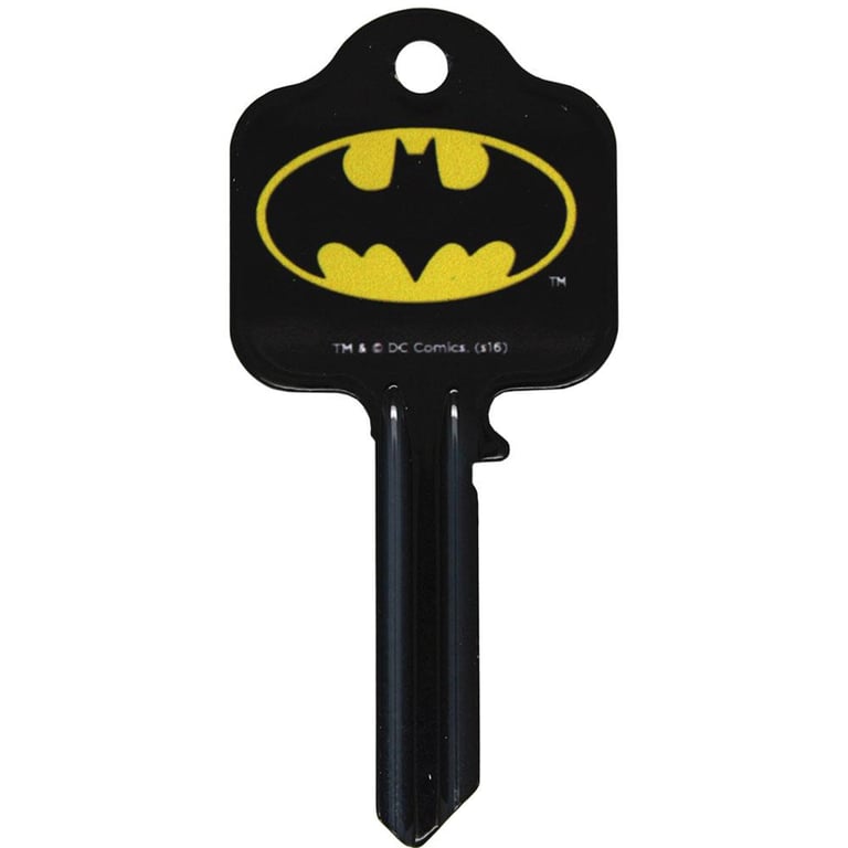 DC Comics Batman Door Key - Blank Key Cut for UL2/UL054 Locks