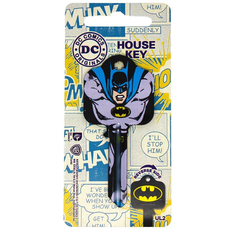 DC Comics Batman Door Key - Blank Key Cut for UL2/UL054 Locks