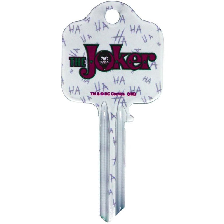 DC Comics Joker Door Key - High Quality Blank Key for UL Profile Locks