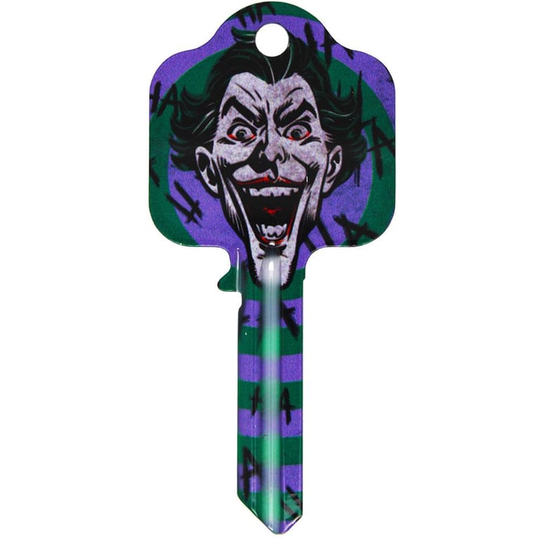 DC Comics Joker Door Key - High Quality Blank Key for UL Profile Locks