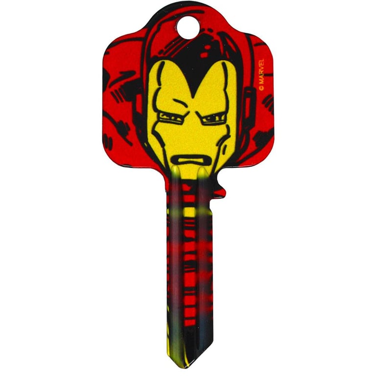 Marvel Comics Door Key Iron Man - UL2 & UL054 Lock Compatible, High Quality Design