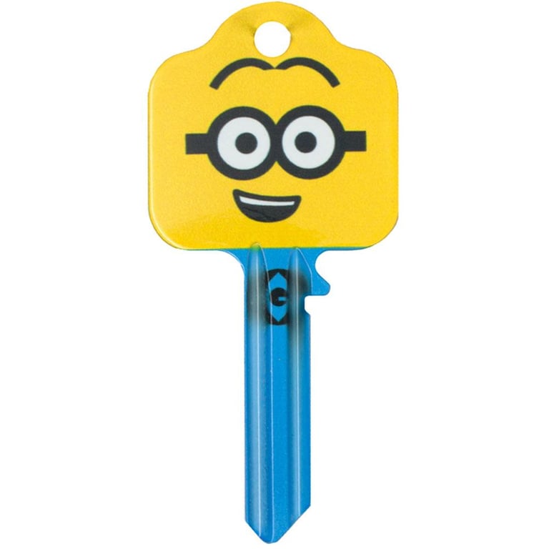 Despicable Me Door Key Minion - High Quality Detailed Design Blank Key Suitable for UL Locks