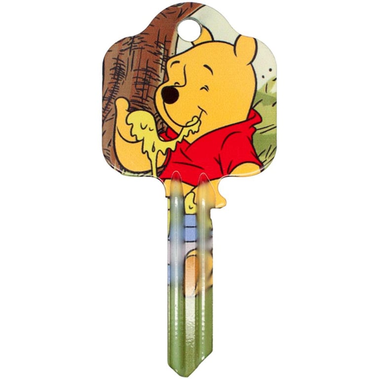 Winnie The Pooh Door Key Pooh - High Quality Detailed Blank Door Key for UL2 & UL054 Profile Locks