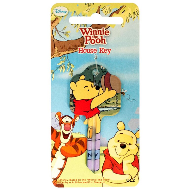 Winnie The Pooh Door Key Pooh - High Quality Detailed Blank Door Key for UL2 & UL054 Profile Locks