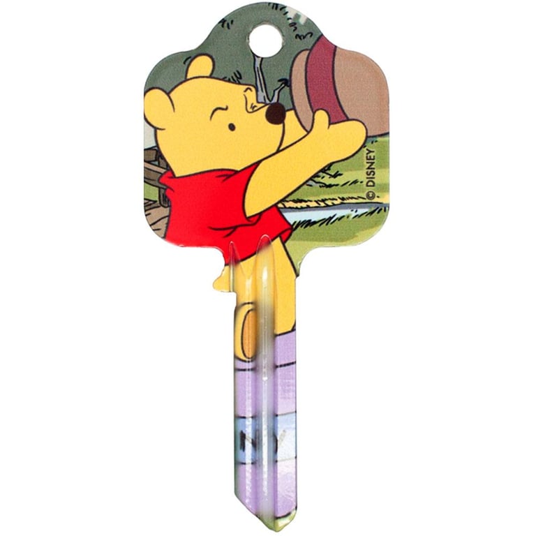 Winnie The Pooh Door Key Pooh - High Quality Detailed Blank Door Key for UL2 & UL054 Profile Locks