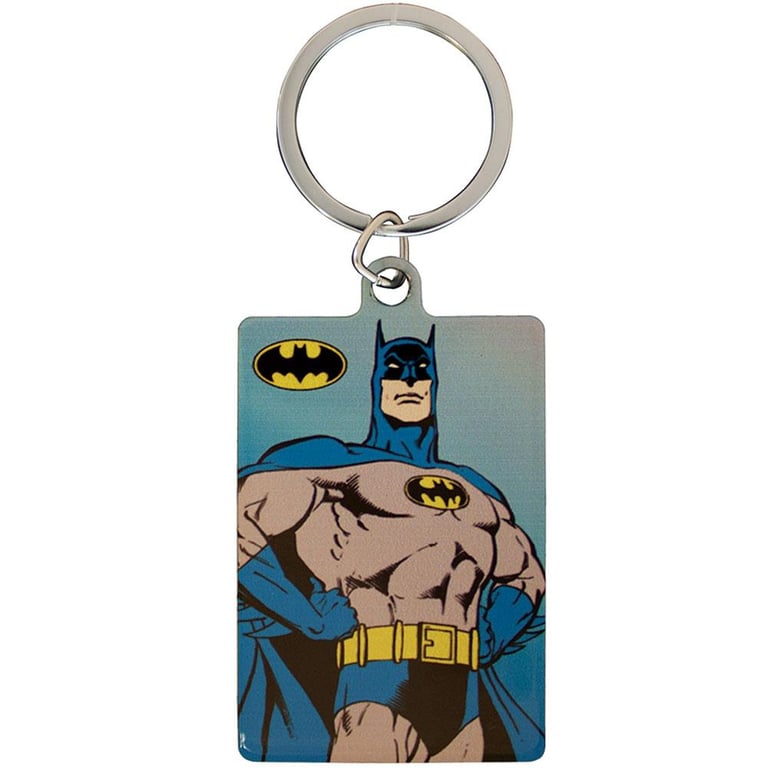 DC Comics Metal Keyring - Batman Logo & Comic Art Design