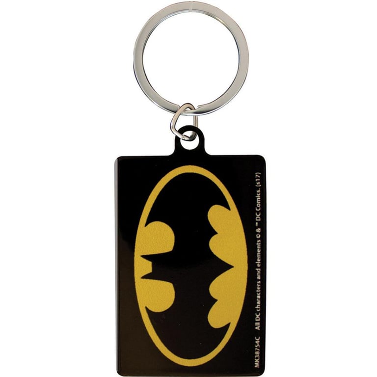 DC Comics Metal Keyring - Batman Logo & Comic Art Design