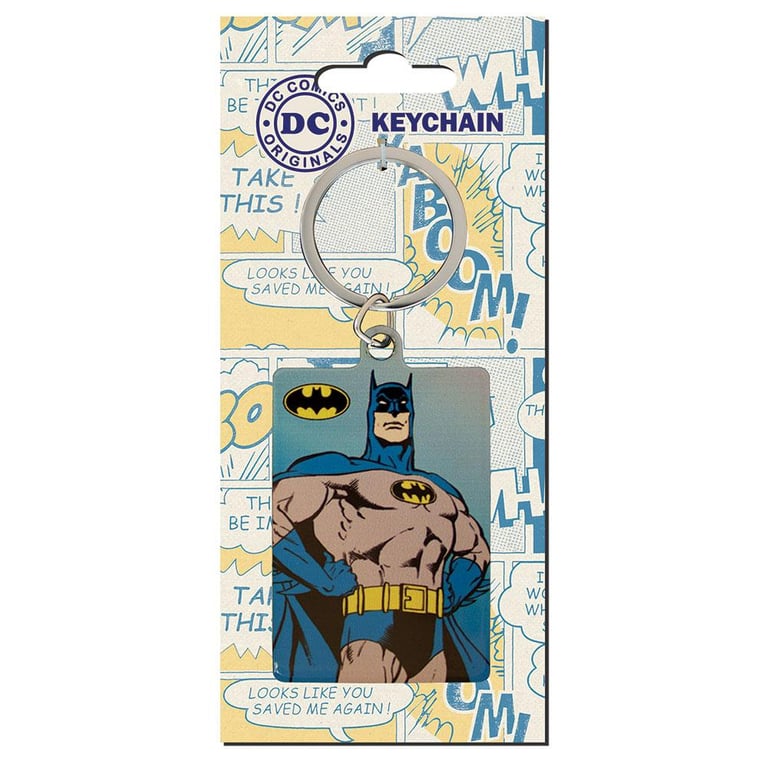 DC Comics Metal Keyring - Batman Logo & Comic Art Design