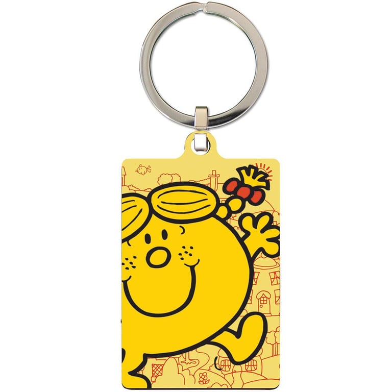 Little Miss Sunshine Cartoon Keychain - Detailed Metal Keyring