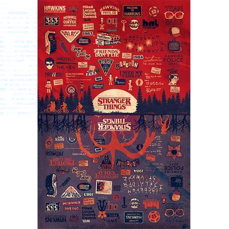 Stranger Things The Upside Down 145 - High Resolution Maxi Poster on Gloss Paper