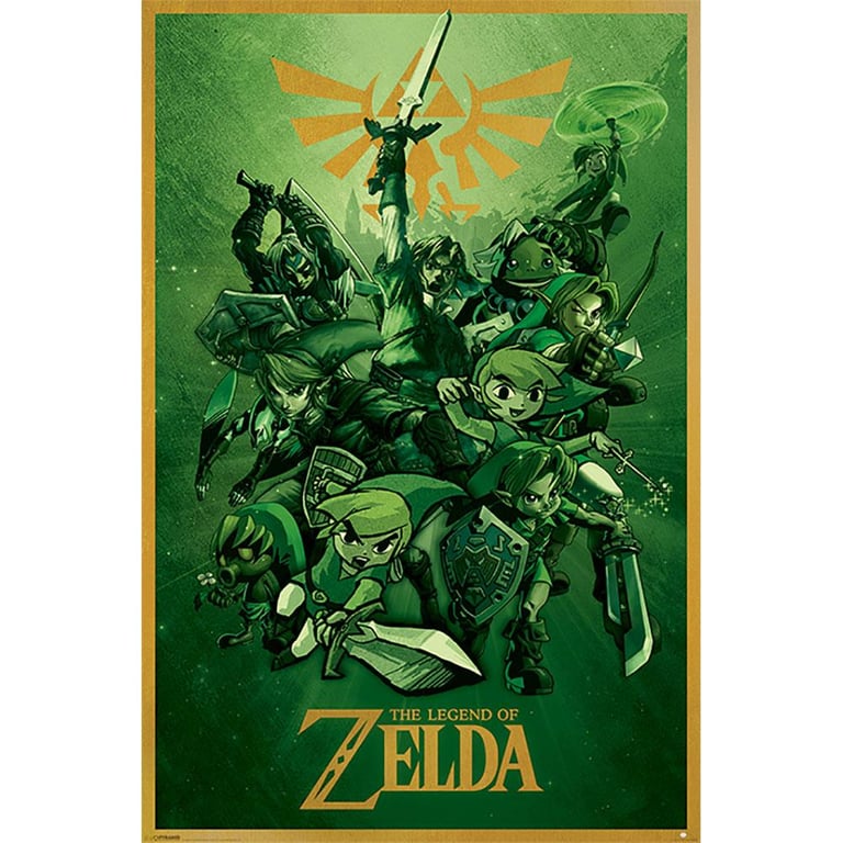 The Legend of Zelda Poster - High Resolution Link Artwork on 150gsm Gloss Paper