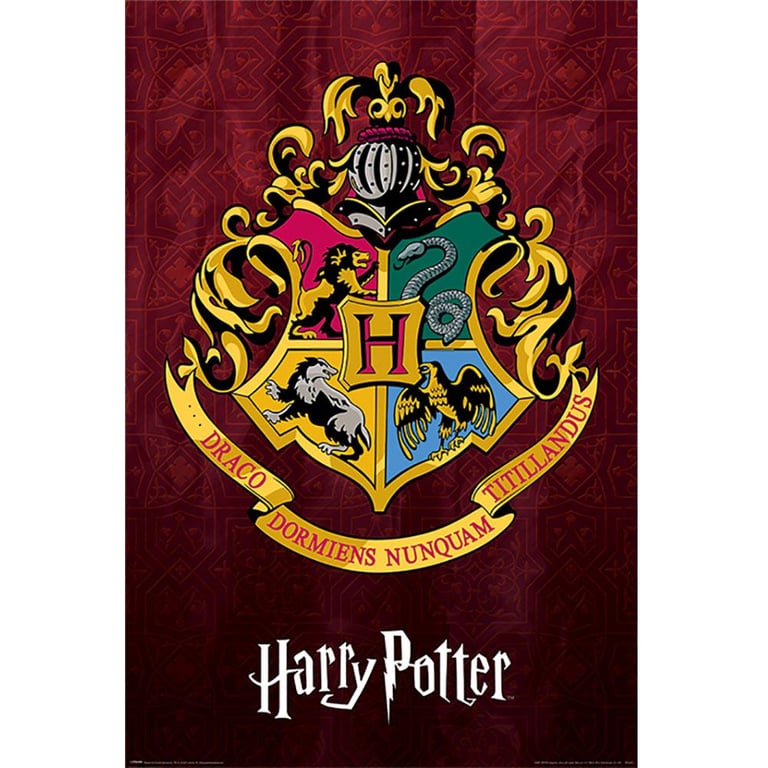 Harry Potter Hogwarts Crest Rolled Poster - High Resolution 140cm Print on Gloss Paper