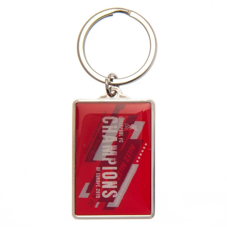 Liverpool FC 2019 Champions of Europe Metal Keyring with Enamel Finish