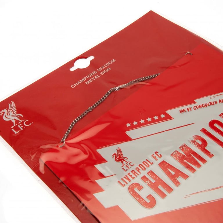 Liverpool FC Champions of Europe Metal Sign - 2019 Design Hanging Wall Art